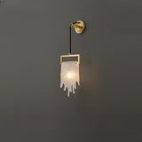 Sophisticated Crystal Tassels Gold Bedside Wall Light Image - 5