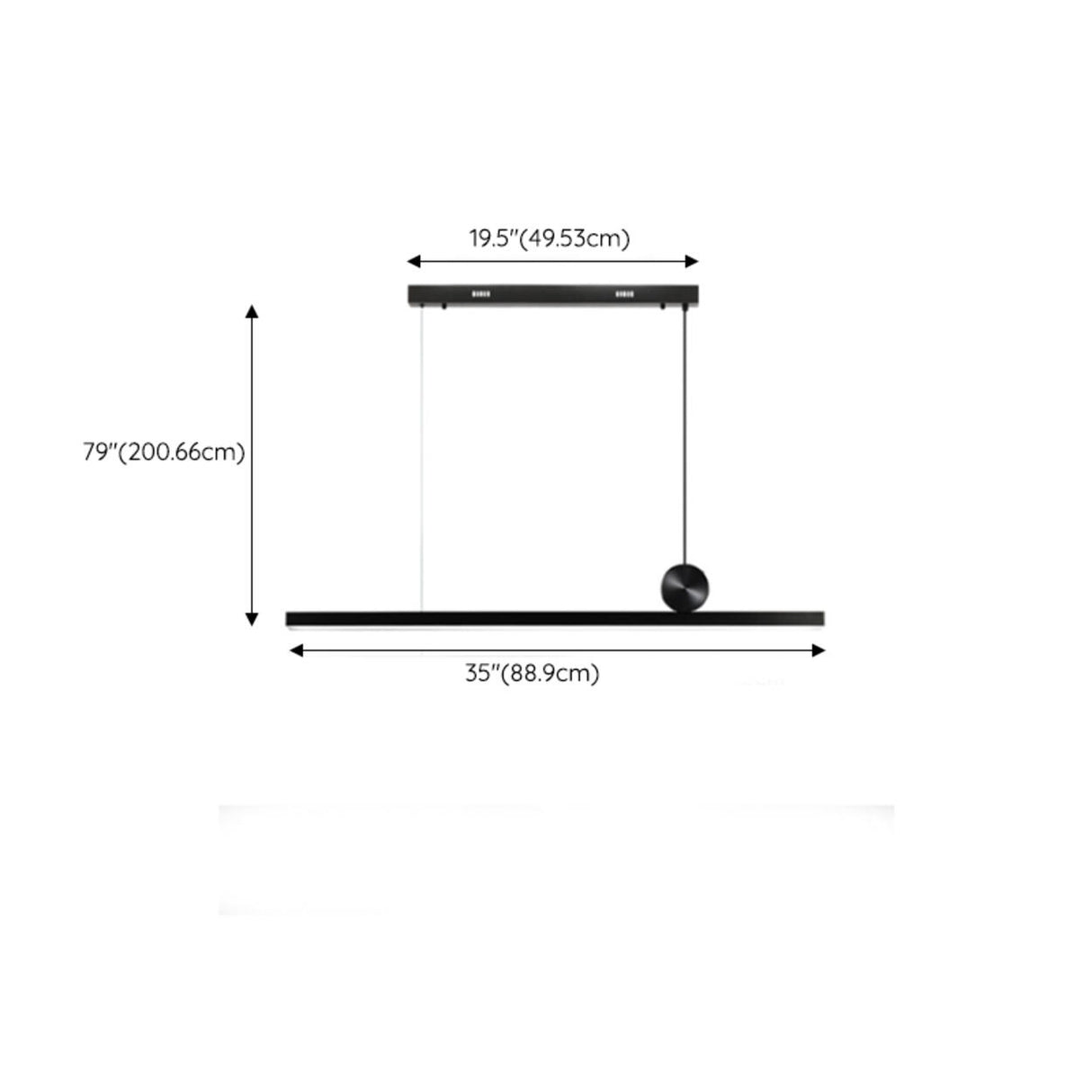 Spherical Accent Modern Linear Island Pendant Light Image - 14