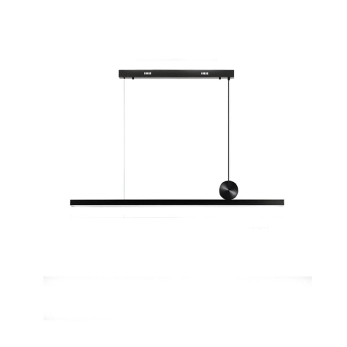 Spherical Accent Modern Linear Island Pendant Light Image - 3