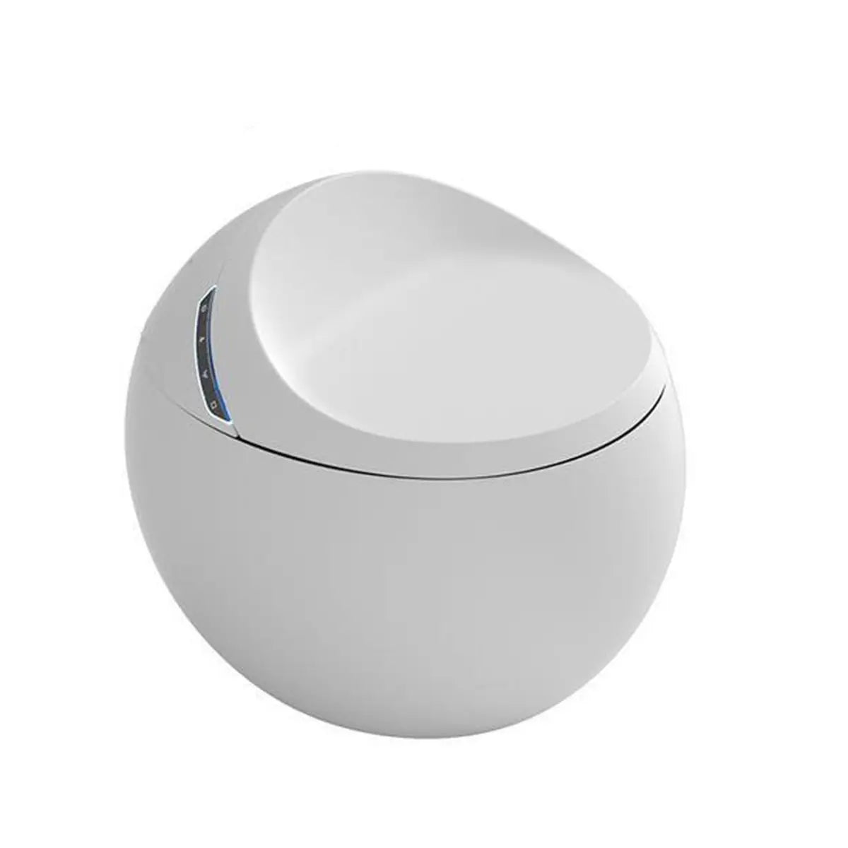 Spherical White Antimicrobial Seat Concealed Tank Toilet Image - 6