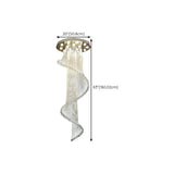 Spiral Crystal Beads Clear Steel Long Foyer Chandelier Image - 11