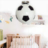 Sporty Globe Football Glass Flush Mount Ceiling Light Image - 1