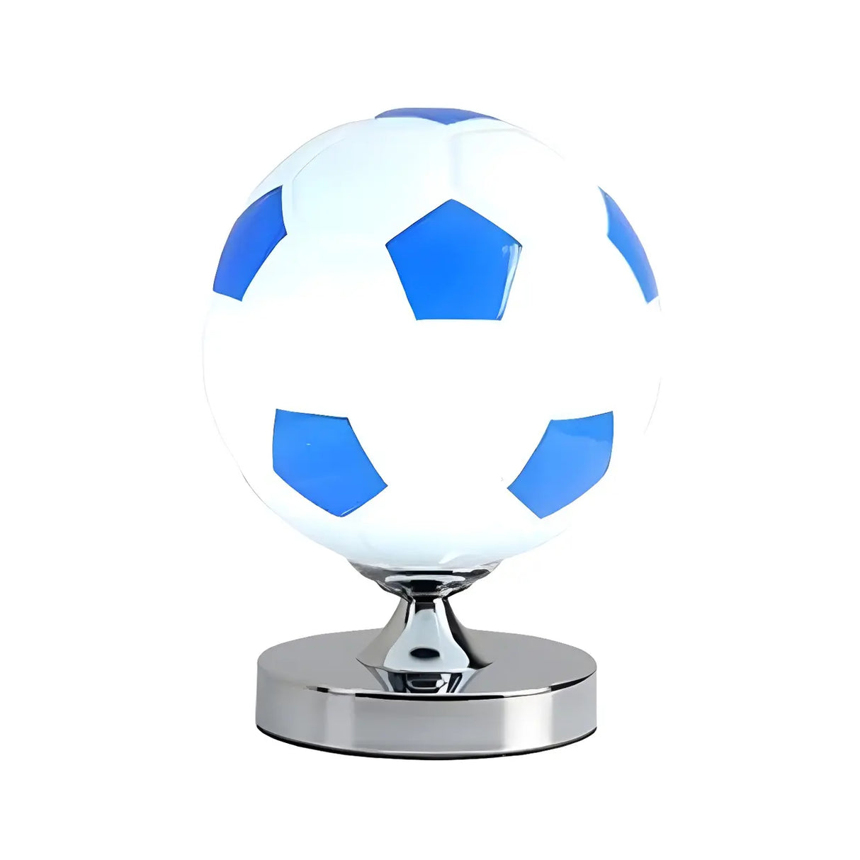 Sporty Globe Football Glass Flush Mount Ceiling Light Image - 2