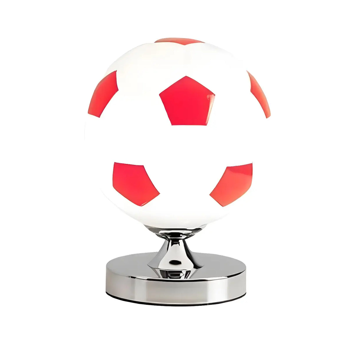 Sporty Globe Football Glass Flush Mount Ceiling Light Image - 3