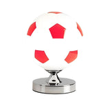 Sporty Globe Football Glass Flush Mount Ceiling Light Image - 3