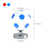 Sporty Globe Football Glass Flush Mount Ceiling Light #size