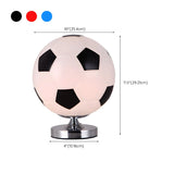 Sporty Globe Football Glass Flush Mount Ceiling Light Image - 9