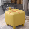 Square Faux Leather Seating Small Sponge Ottomans Image - 5