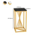 Square Gold Metal Frame Display Table Plant Stand Black #size