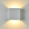 Square Modern Black LED External Up Down Wall Sconce Image - 6