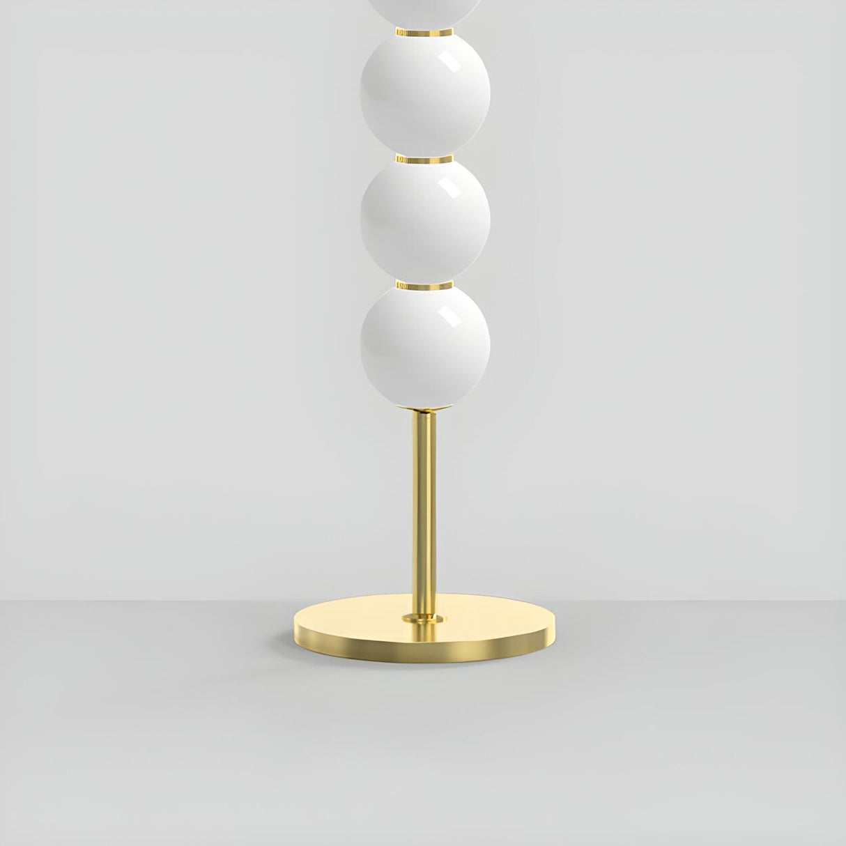 Stacked Globe Design Elegant Gold Metal Floor Lamp Image - 10