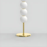 Stacked Globe Design Elegant Gold Metal Floor Lamp Image - 10