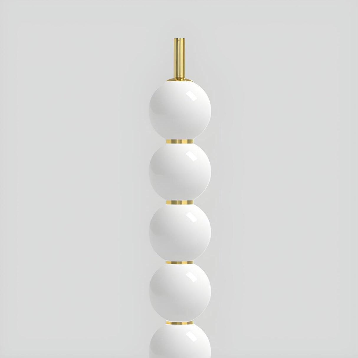 Stacked Globe Design Elegant Gold Metal Floor Lamp Image - 9