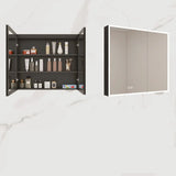 Stainless Frameless LED White Corner Medicine Cabinet Image - 5