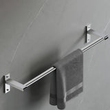 Stainless Steel Bathroom Hardware Set with Storage Racks Image - 18