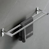 Stainless Steel Bathroom Hardware Set with Storage Racks Image - 20