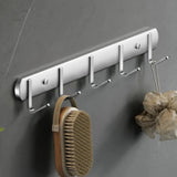 Stainless Steel Bathroom Hardware Set with Storage Racks Image - 22