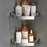 Stainless Steel Bathroom Hardware Set with Storage Racks Image - 5