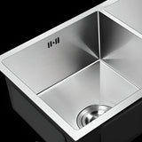 Stainless Steel Double Basins Drop-In Kitchen Sink Image - 7