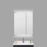 Stainless Steel Frameless White Small Medicine Cabinet Image - 2