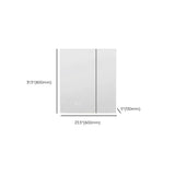 Stainless Steel Frameless White Small Medicine Cabinet Image - 22