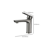 Stainless Steel Handle Included Grey Vessel Sink Faucets #size