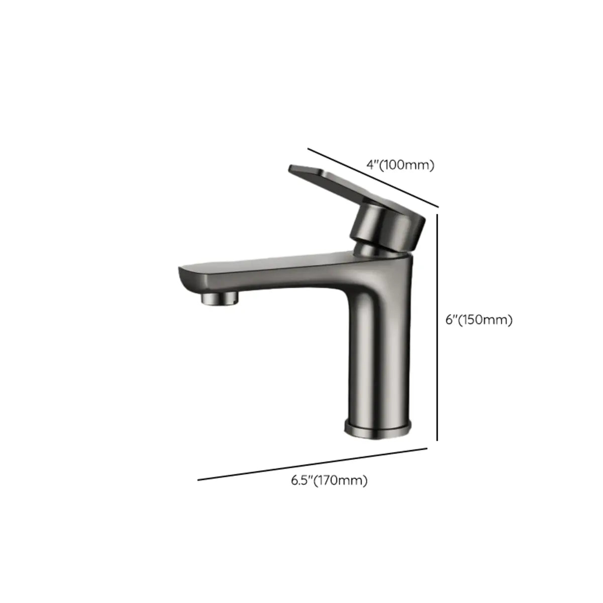 Stainless Steel Handle Included Grey Vessel Sink Faucets Image - 17