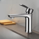 Stainless Steel Handle Included Grey Vessel Sink Faucets Image - 5