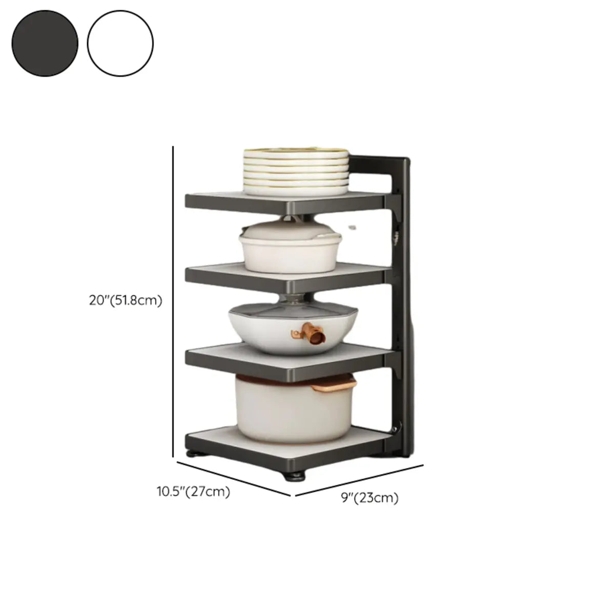 Stainless Steel Kitchen Appliance Storage Baker's Rack Image - 29