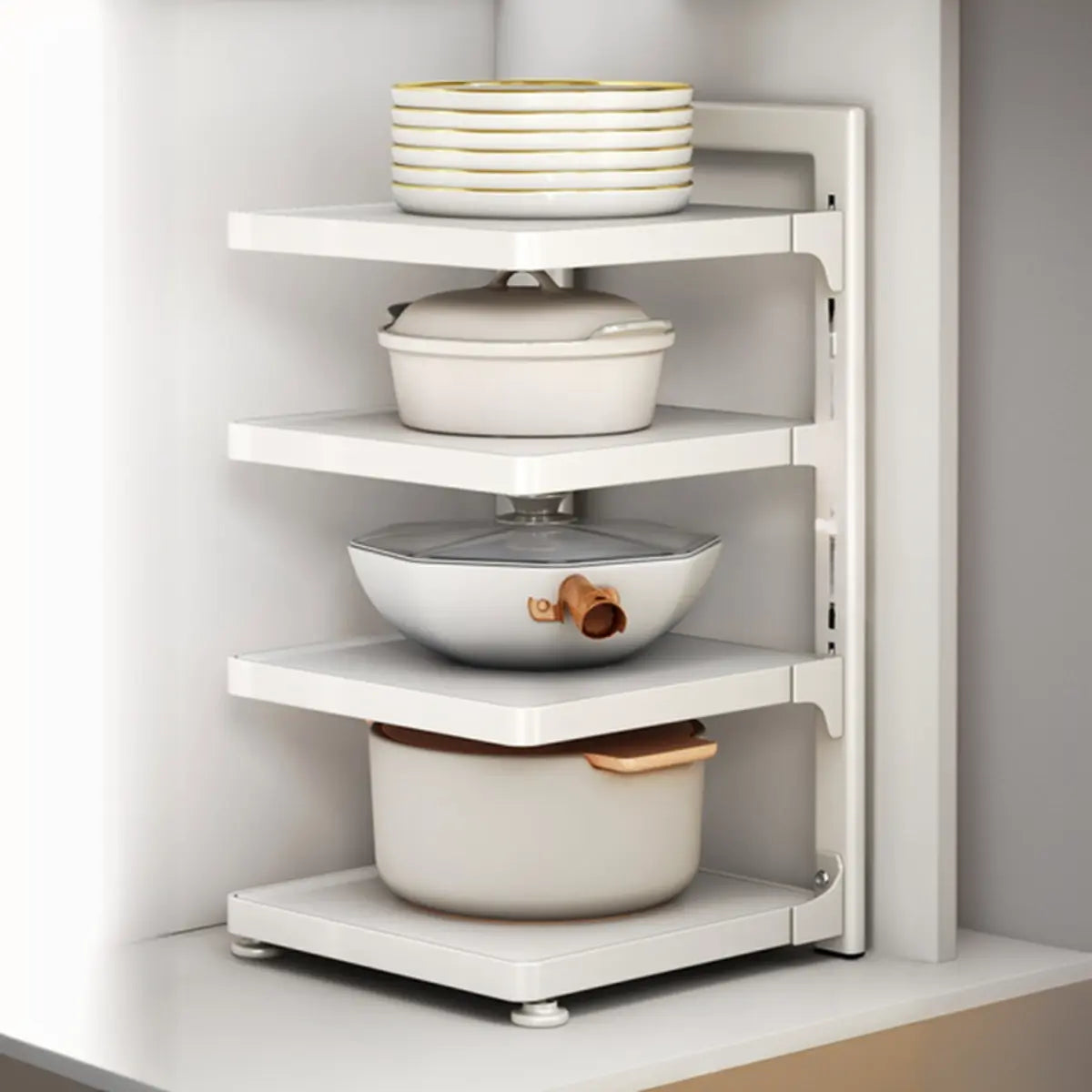 Stainless Steel Kitchen Appliance Storage Baker's Rack Image - 7