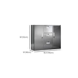 Stainless Steel Silver Double Door Office Storage Cabinet Image - 20