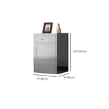 Stainless Steel Silver Office Document Storage Cabinet Image - 24