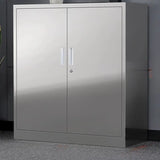 Stainless Steel Silver Office Document Storage Cabinet Image - 3