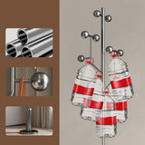 Stainless Steel Silver Stand Hooks Tree Coat Racks Image - 3