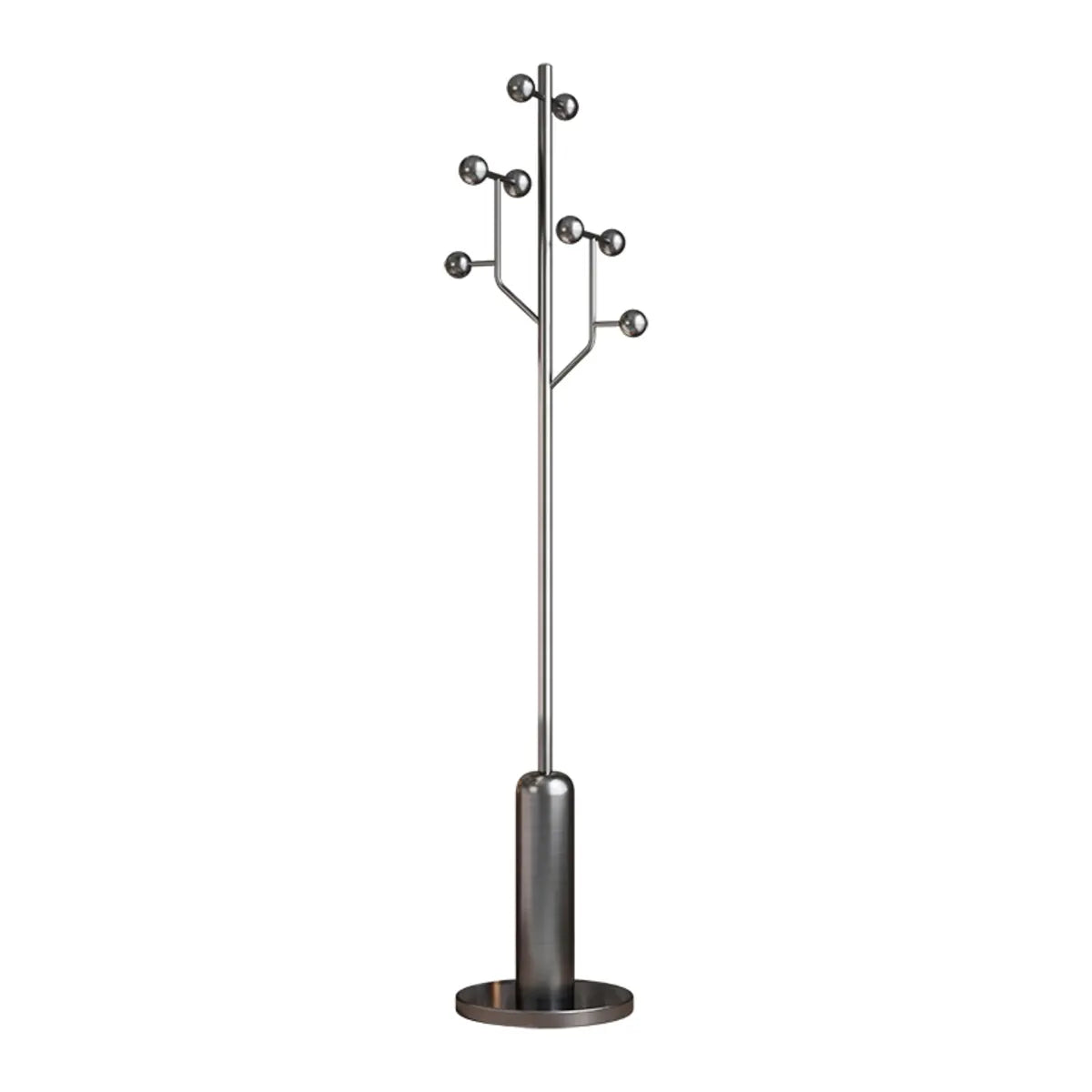 Stainless Steel Silver Stand Hooks Tree Coat Racks Image - 5