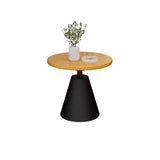 Standard Pedestal Round Sintered Stone Chairside Table Image - 9