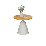 Standard Pedestal Round Sintered Stone Chairside Table Image - 11