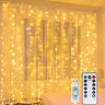 Starry Curtain LED Christmas String Lights with Hoops Image - 5