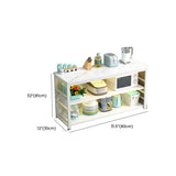 Stationary Rectangle White Stone Kitchen Island with Storage Image - 15