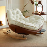 Stationary Scratch Resistant Tufted Rocking Chair Image - 5