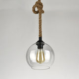 Steampunk Amber Glass Globe Edison Bulb Pendant Light Image - 9