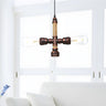 Steampunk Bedroom Pipe Red Valve Pendant Light Chandelier Image - 5