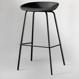 Steel Bucket Faux Leather Under Counter Bar Stools Image - 10