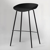 Steel Bucket Faux Leather Under Counter Bar Stools Image - 2