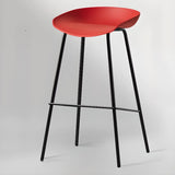 Steel Bucket Faux Leather Under Counter Bar Stools Image - 25