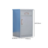 Steel Silver Multi-Compartment Office Cabinet with Locks #size