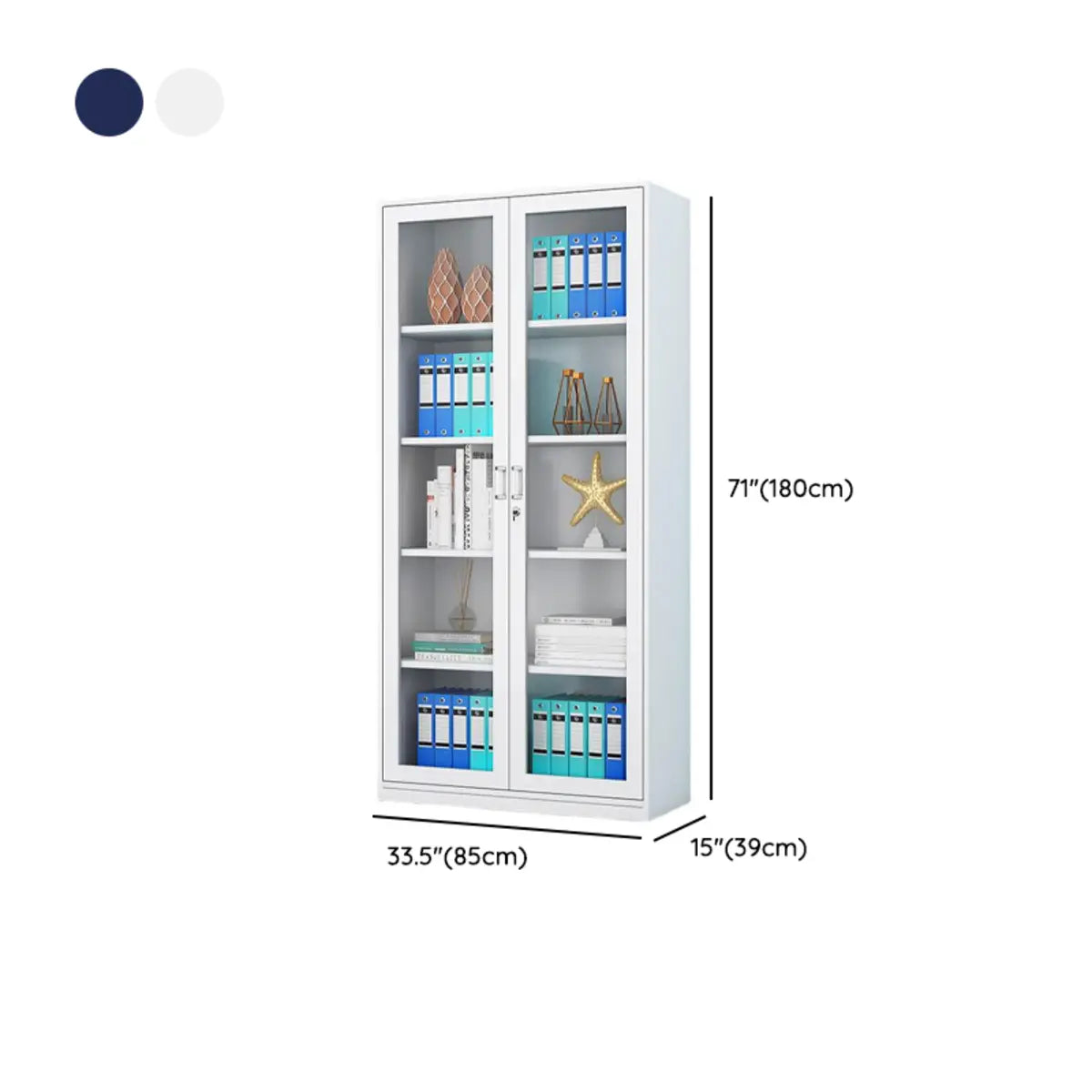 Steel Vertical Adjustable Lockable Office Storage Cabinet 