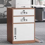 Steel Vertical Small Fireproof Lockable Filing Cabinet Image - 11