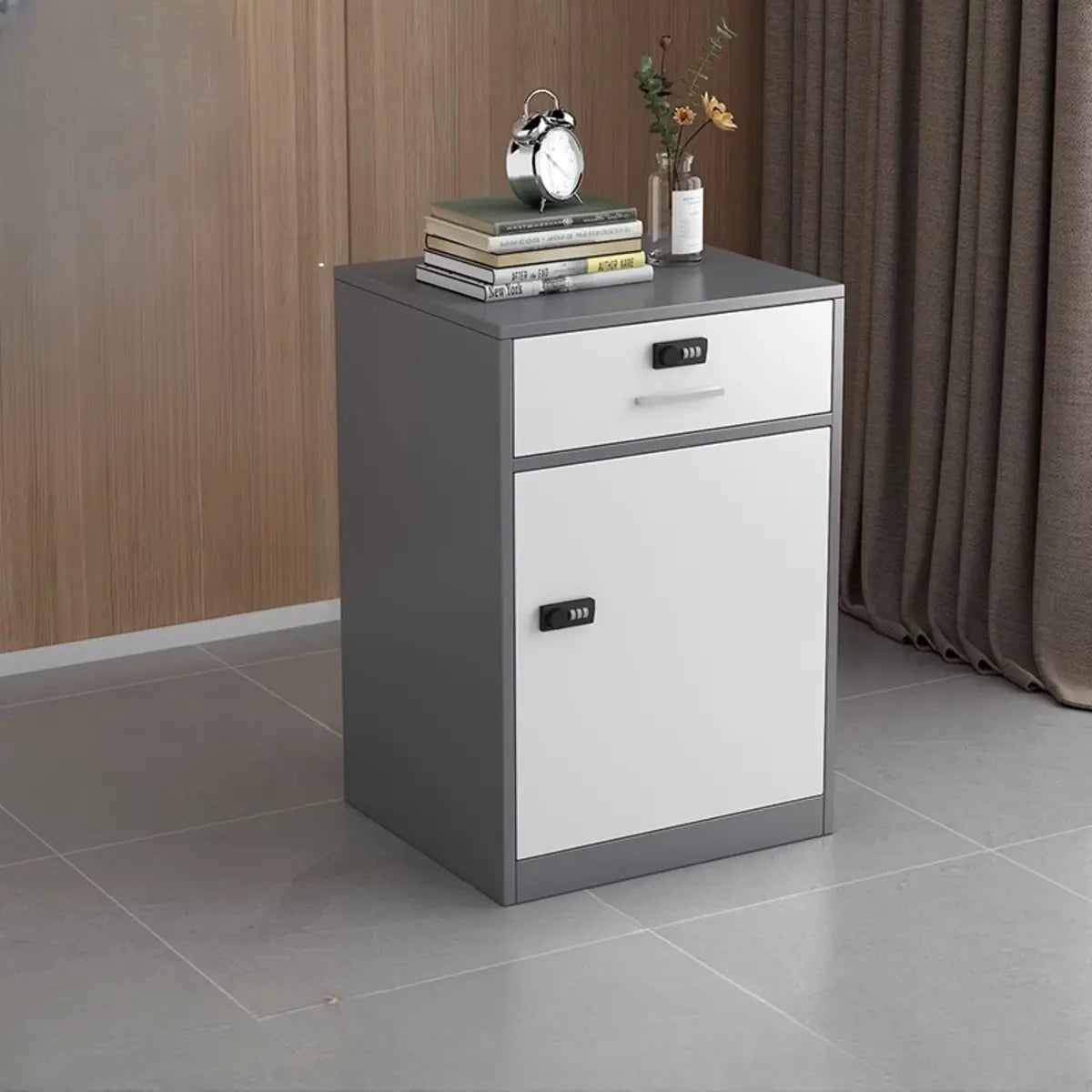 Steel Vertical Small Fireproof Lockable Filing Cabinet Image - 34