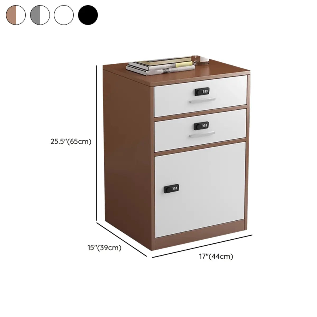 Steel Vertical Small Fireproof Lockable Filing Cabinet Image - 38